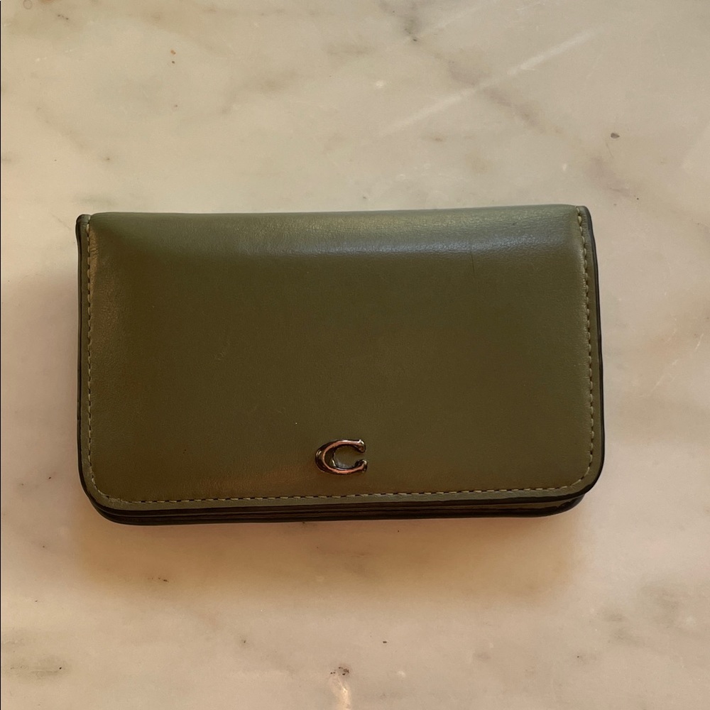 Coach Leather Card Case Wallet